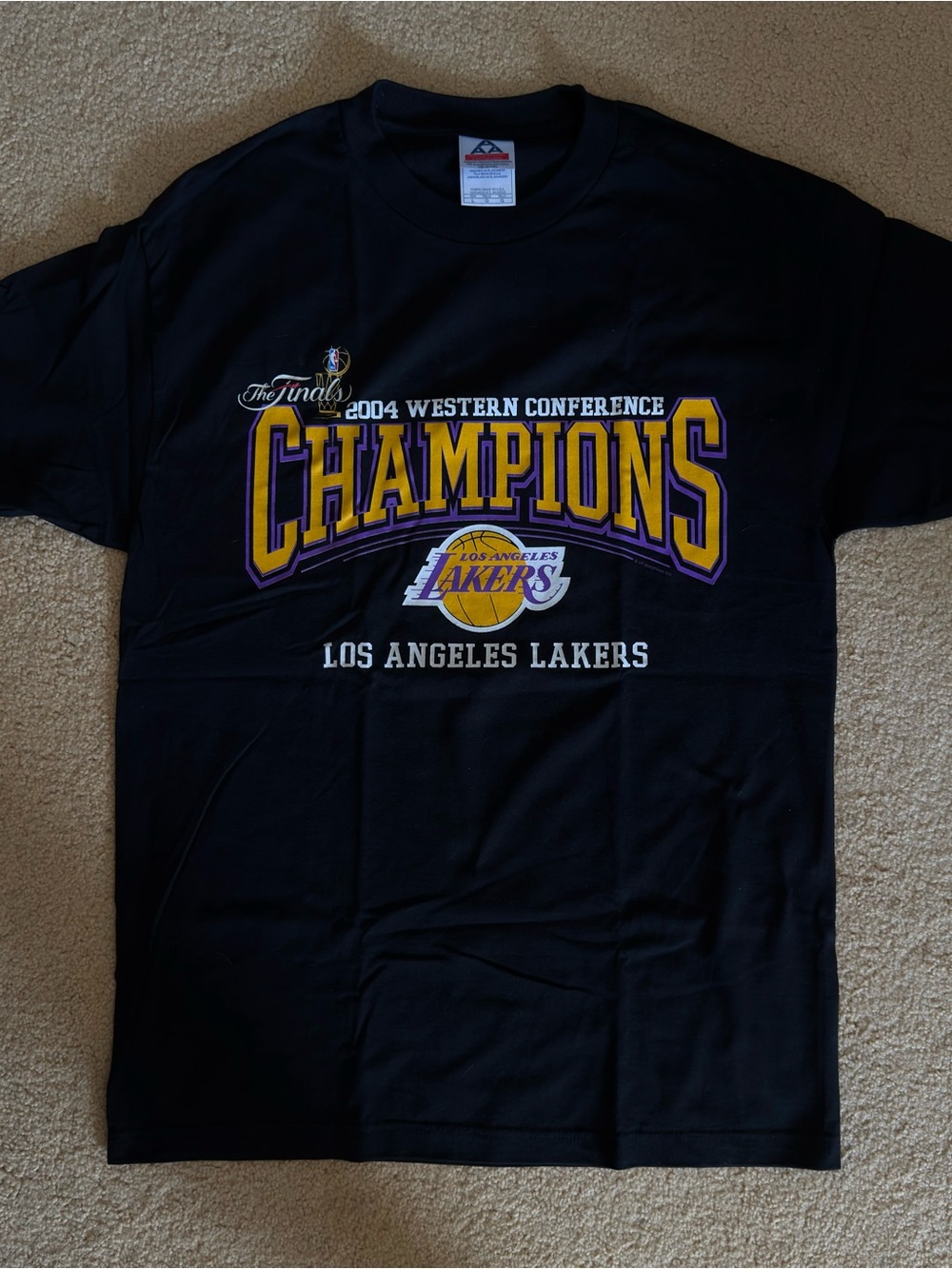 Vintage 2004 NBA Lakers Western Conference Champions T-Shirt (L)